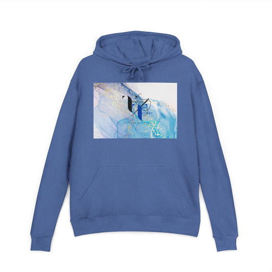 Chic Artistic Hoodie for Everyday Comfort, Unisex Sweatshirt, Cozy Layering, Gift for Art Lovers, Casual Style