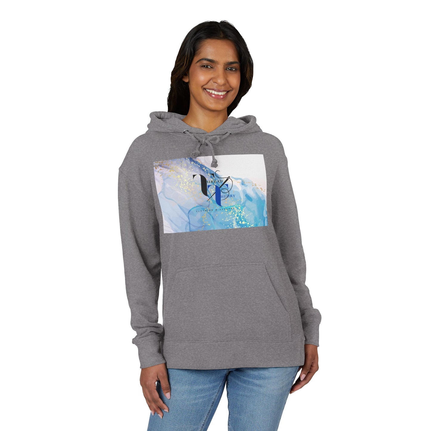 Chic Artistic Hoodie for Everyday Comfort, Unisex Sweatshirt, Cozy Layering, Gift for Art Lovers, Casual Style