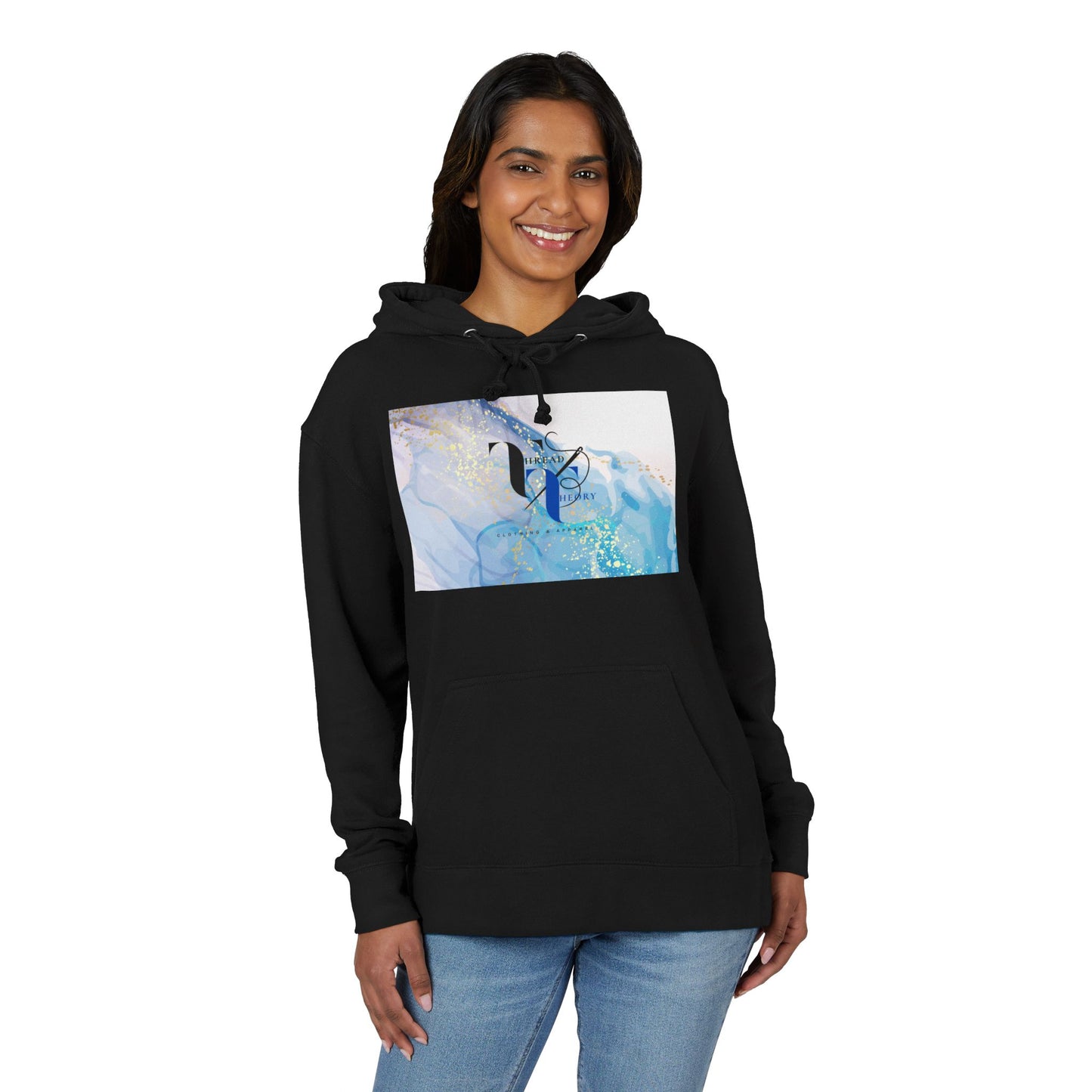 Chic Artistic Hoodie for Everyday Comfort, Unisex Sweatshirt, Cozy Layering, Gift for Art Lovers, Casual Style