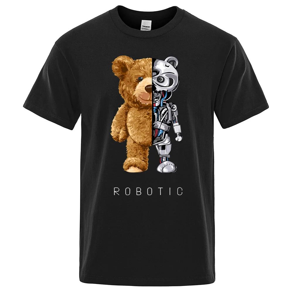 Grab your funny Teddy Bear Robot T-Shirt for Men