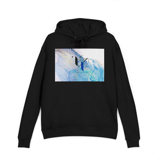 Chic Artistic Hoodie for Everyday Comfort, Unisex Sweatshirt, Cozy Layering, Gift for Art Lovers, Casual Style