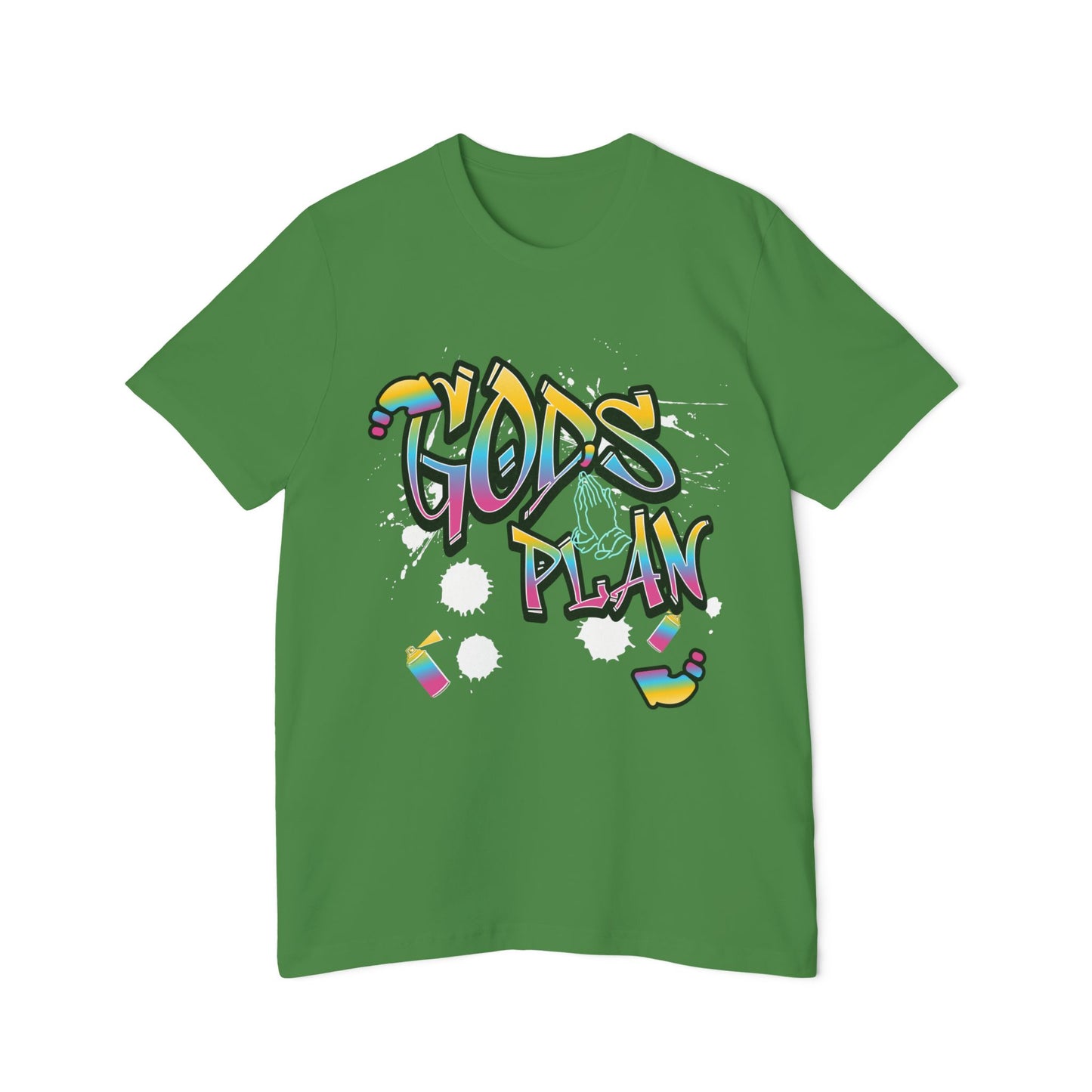 Colorful 'God's Plan' Graphic Tee | USA-Made Short-Sleeve Jersey T-Shirt, Motivational Shirt, Gift for Friends, Casual Wear, [...]