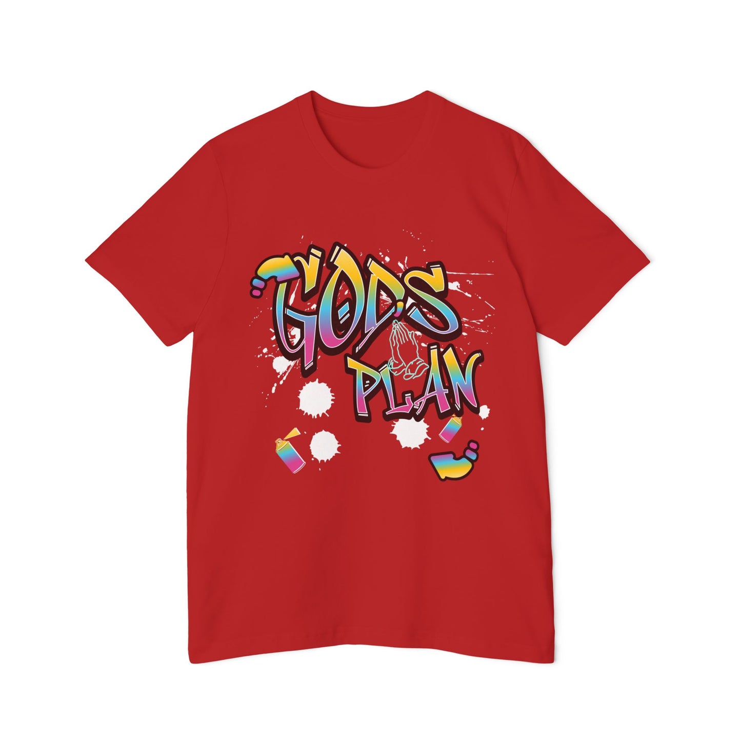 Colorful 'God's Plan' Graphic Tee | USA-Made Short-Sleeve Jersey T-Shirt, Motivational Shirt, Gift for Friends, Casual Wear, [...]