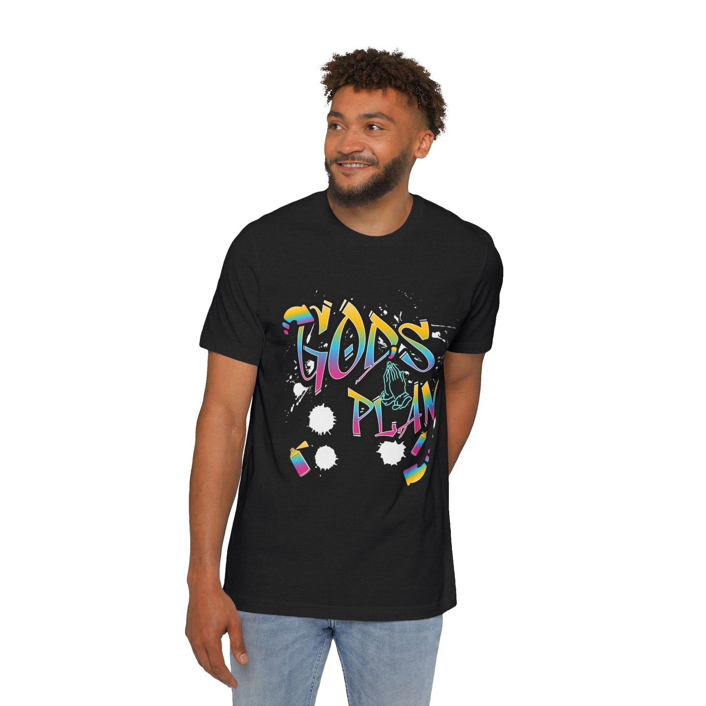 Colorful 'God's Plan' Graphic Tee | USA-Made Short-Sleeve Jersey T-Shirt, Motivational Shirt, Gift for Friends, Casual Wear, [...]