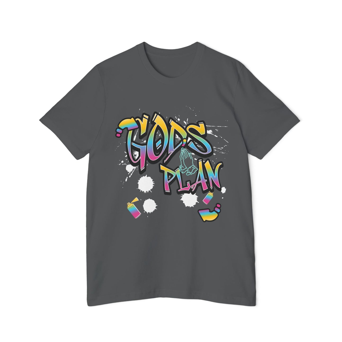 Colorful 'God's Plan' Graphic Tee | USA-Made Short-Sleeve Jersey T-Shirt, Motivational Shirt, Gift for Friends, Casual Wear, [...]