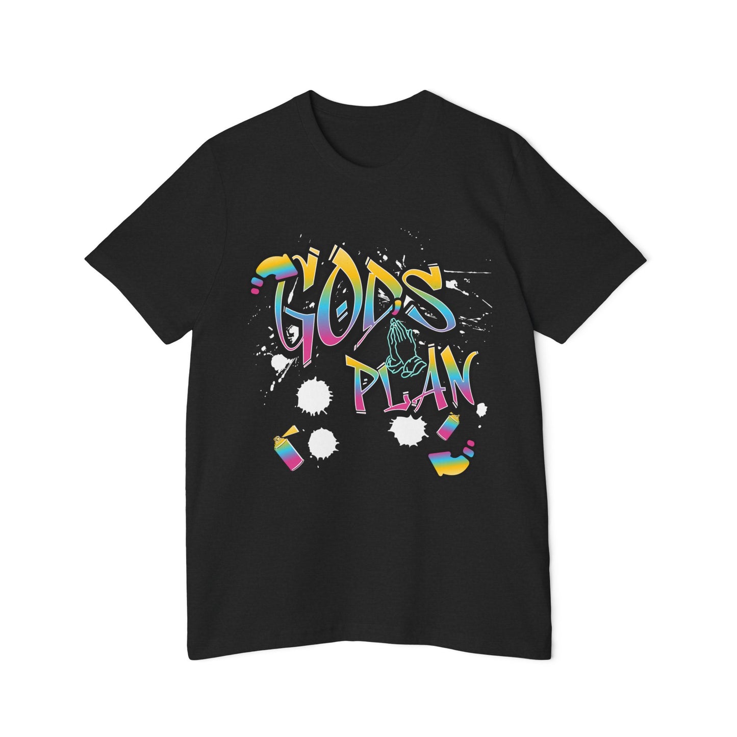 Colorful 'God's Plan' Graphic Tee | USA-Made Short-Sleeve Jersey T-Shirt, Motivational Shirt, Gift for Friends, Casual Wear, [...]