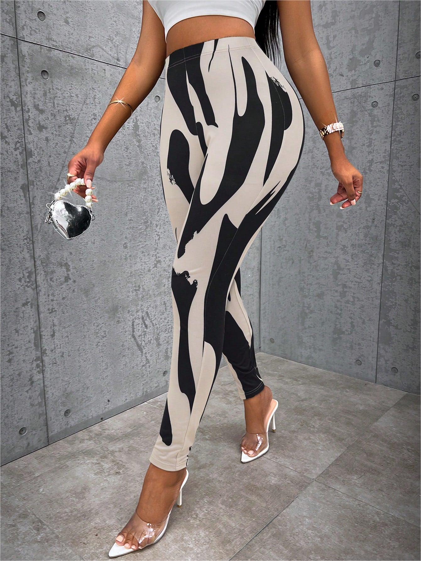 Step into Fall with the Vavabold Graphic Print High Waist Leggings for Women