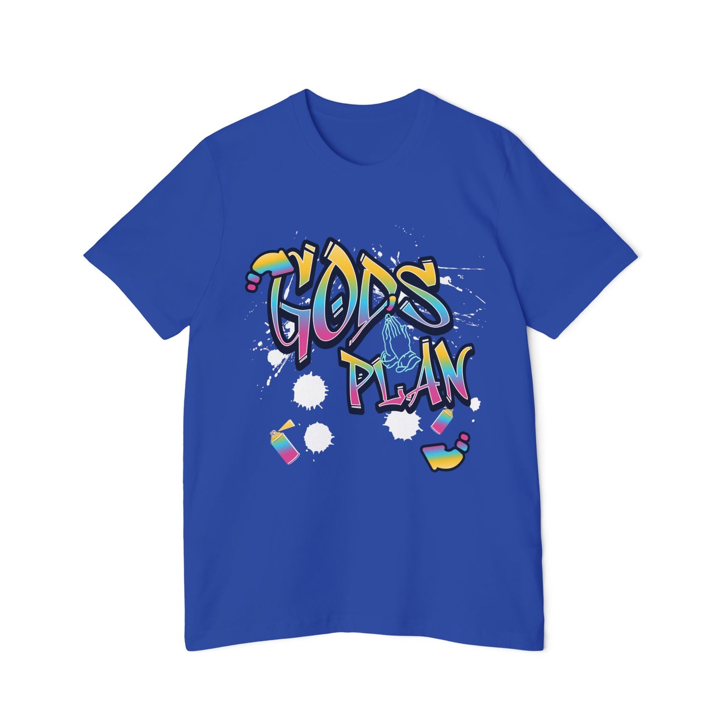 Colorful 'God's Plan' Graphic Tee | USA-Made Short-Sleeve Jersey T-Shirt, Motivational Shirt, Gift for Friends, Casual Wear, [...]